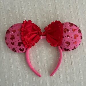 Pink and Red Heart Headband